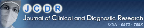 Journal of Clinical and Diagnostic Research, ISSN - 0973 - 709X